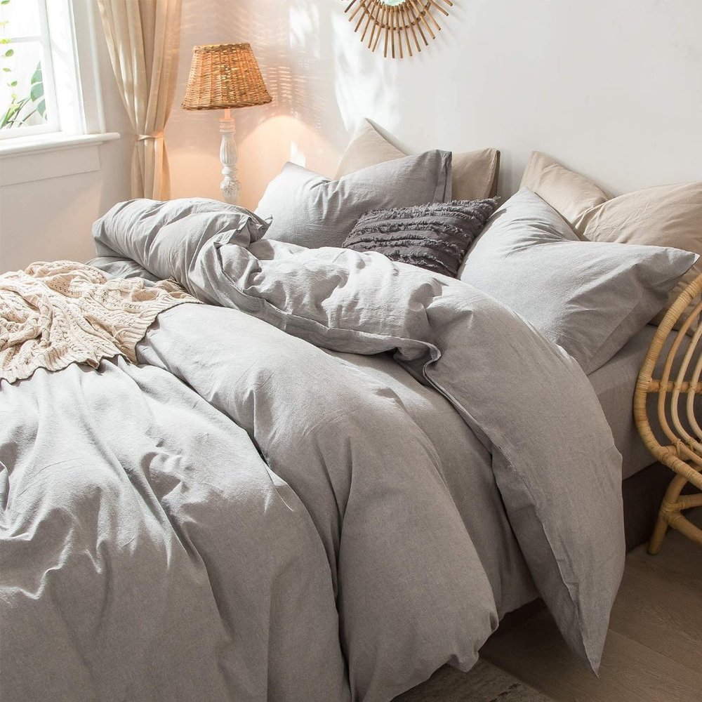 Luxury Linen Light Pink Queen Size